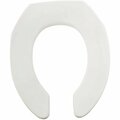 Mayfair Commercial STA-TITE Round Open Front White Toilet Seat 955C-000